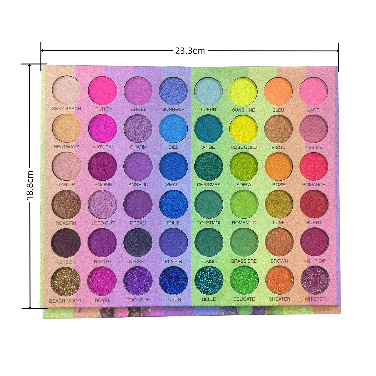 48 Colors Cartoon Eyeshadow Palette Pearlescent Matte Glitter Sequin Stage Makeup COS Makeup Palette Large Pan Eyeshadow Makeups