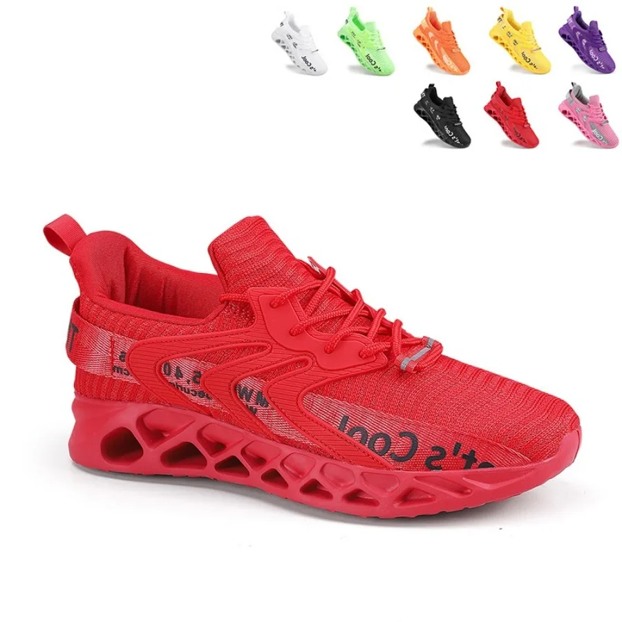 

Мужская обувь, кроссовки для любителей спорта, дышащие трикотажные повседневные туфли, кроссовки для бега на открытом воздухе, большие размеры, мужские размеры 36-48