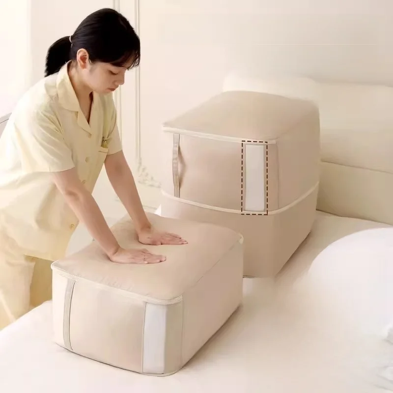 

Вместительная сумка для хранения пуховиков и одеял, влагонепроницаемая, компрессионная, с плоской ручкой, на молнии, в японском стиле