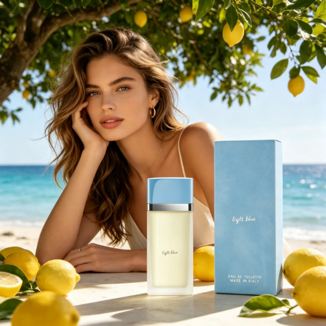 

Light Blue Women’s EDT Gifts New 3.4oz /100ml Light Blue Eau De Toilette- Unisex Fresh Floral Citrus Perfume Fragrance