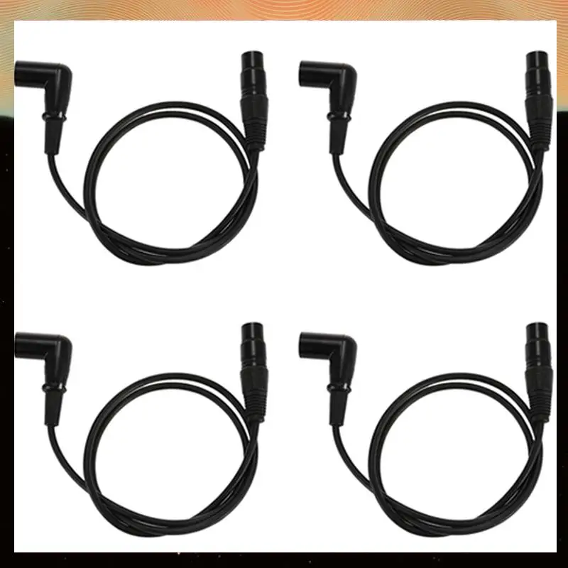 

4X прямоугольный кабель XLR «папа-мама», микрофонный шнур, сигнальный провод DMX для Equilibrium/микшера/усилителя-Y05A