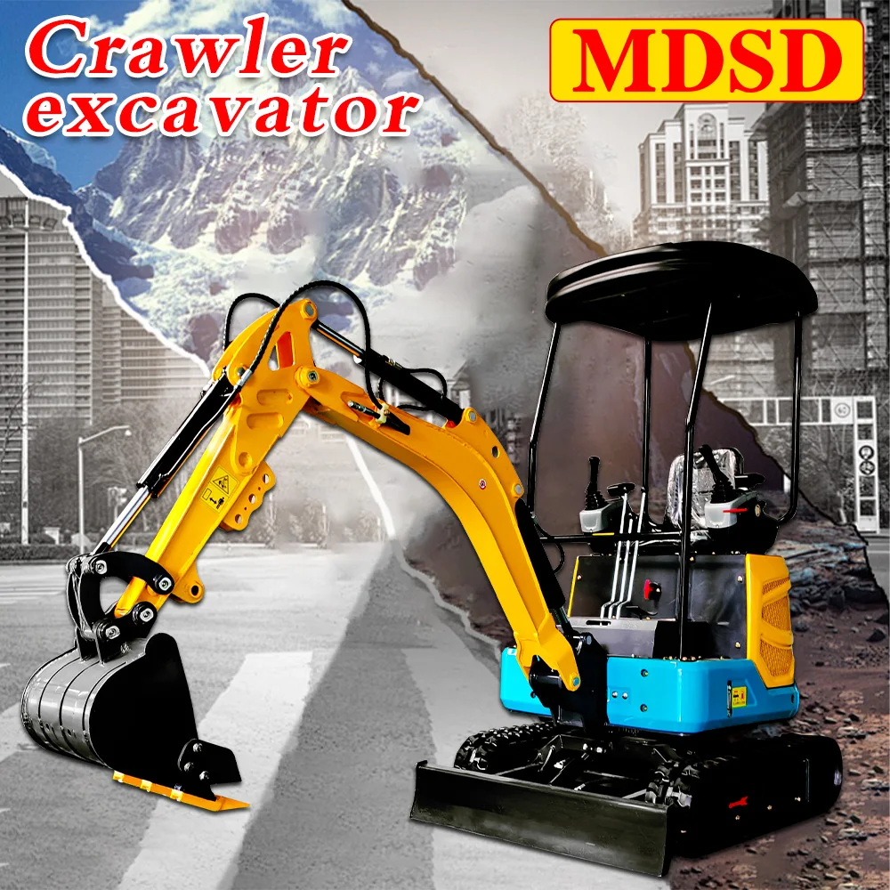 Escavatore da 2 tonnellate per mini escavatore diesel Kubota con accessori Scavatrice cingolata da 1,5 tonnellate Epa Euro5 Vendita di attrezzature per scavo