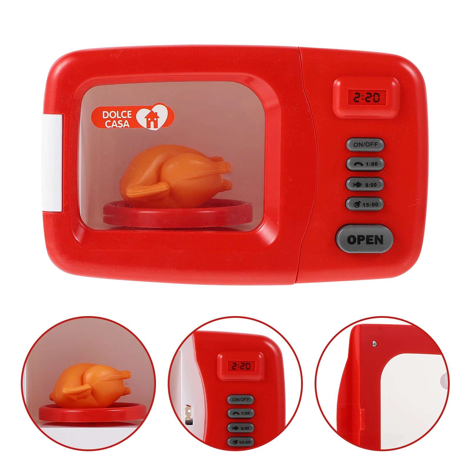 Casa da gioco Elettrodomestico da cucina a microonde Giocattolo Forno domestico Giocattoli Finta per bambini Piccolo bambino
