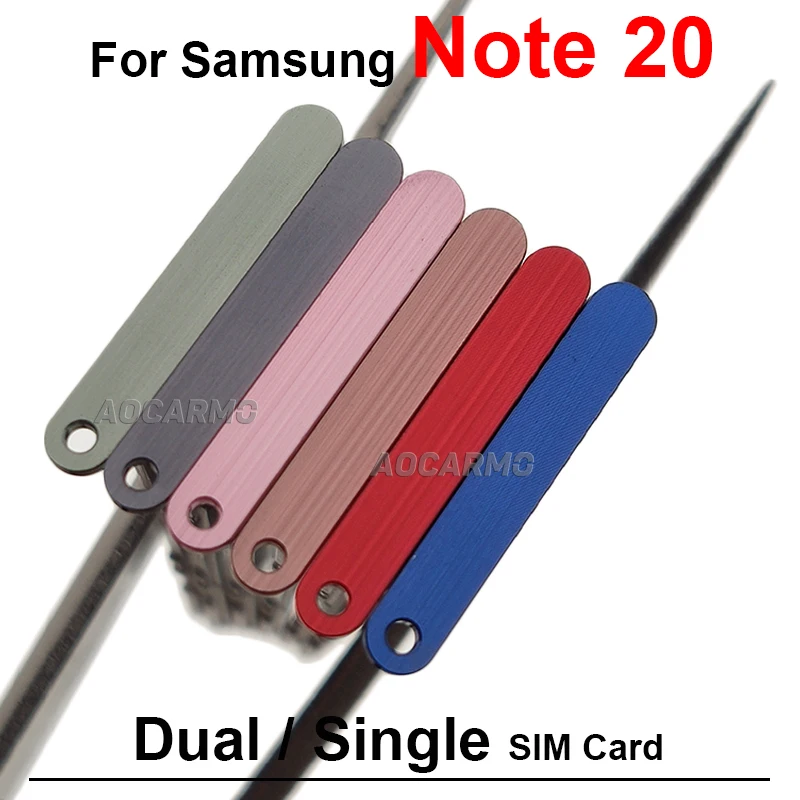 For Samsung Galaxy Note 20 Note20 Single / Dual Sim Card Tray Holder Socket Slot Repair Replacement Parts