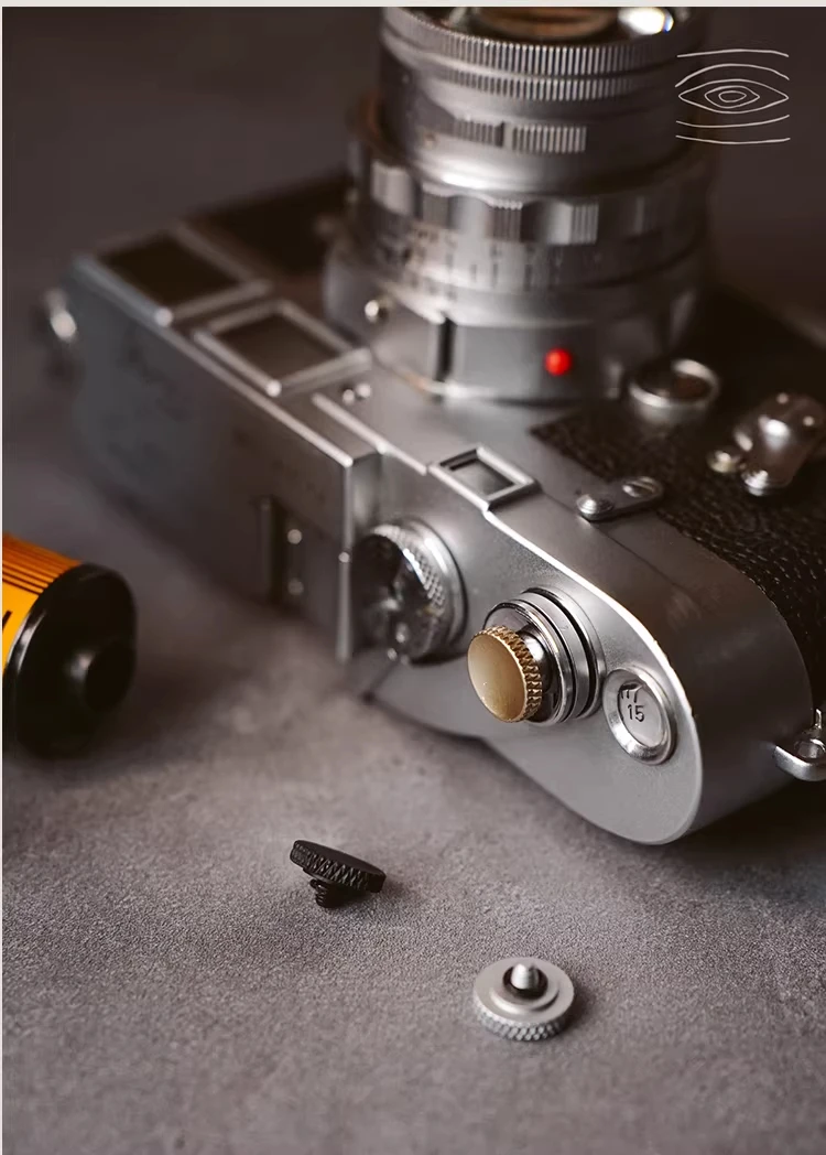 Metall-Kamera-Auslöseknopf, kompatibel mit Fujifilm XT30II XT10 20 XT4 XT3 2 XPRO2 1 Leica M9 RX1RII DFM Gewindespulenauslöser – Detail 5