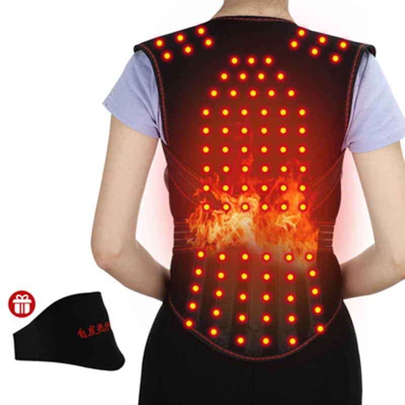 

Self-heating Back Support Waist Magnets Spine Shoulder Lumbar Posture Correction Therapy Brace Belt Posture Corrector