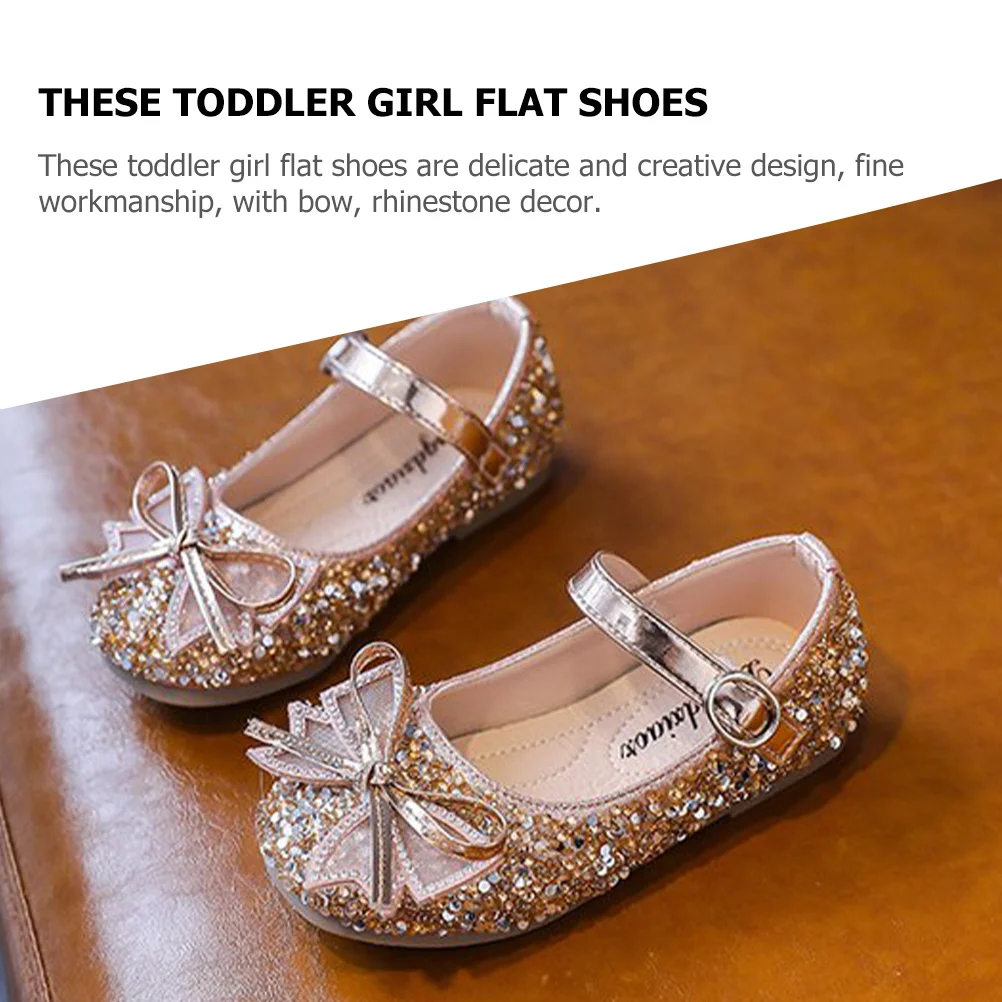 زوج واحد من حذاء الأميرة للفتيات الصغيرات بفيونكة من حجر الراين لحفلات الزفاف بتصميم رقيق أحذية للفتيات لأحذية الزفاف للفتيات الصغيرات