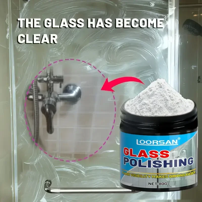 Glass polishing powder, specially designed to repair scratches,enhance clarity,is ideal for vehicle windows,household glass