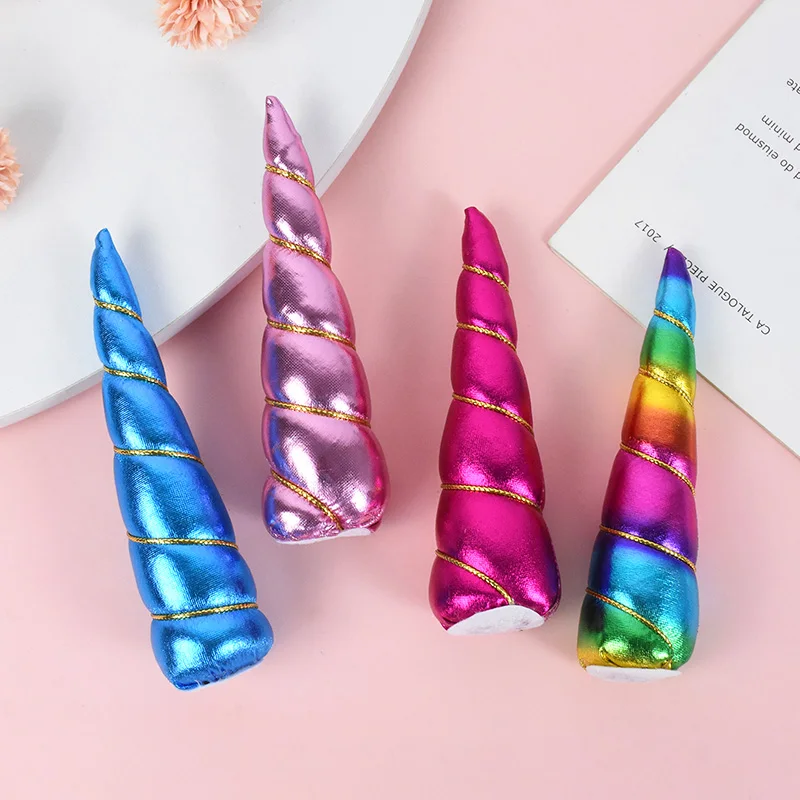 1/3pcs Unicorn Horn Unicorn Hair Accessories Horns For Making Hair Bows Hair Rops DIY Crafts Unicorn Theme Birthday Party Decor