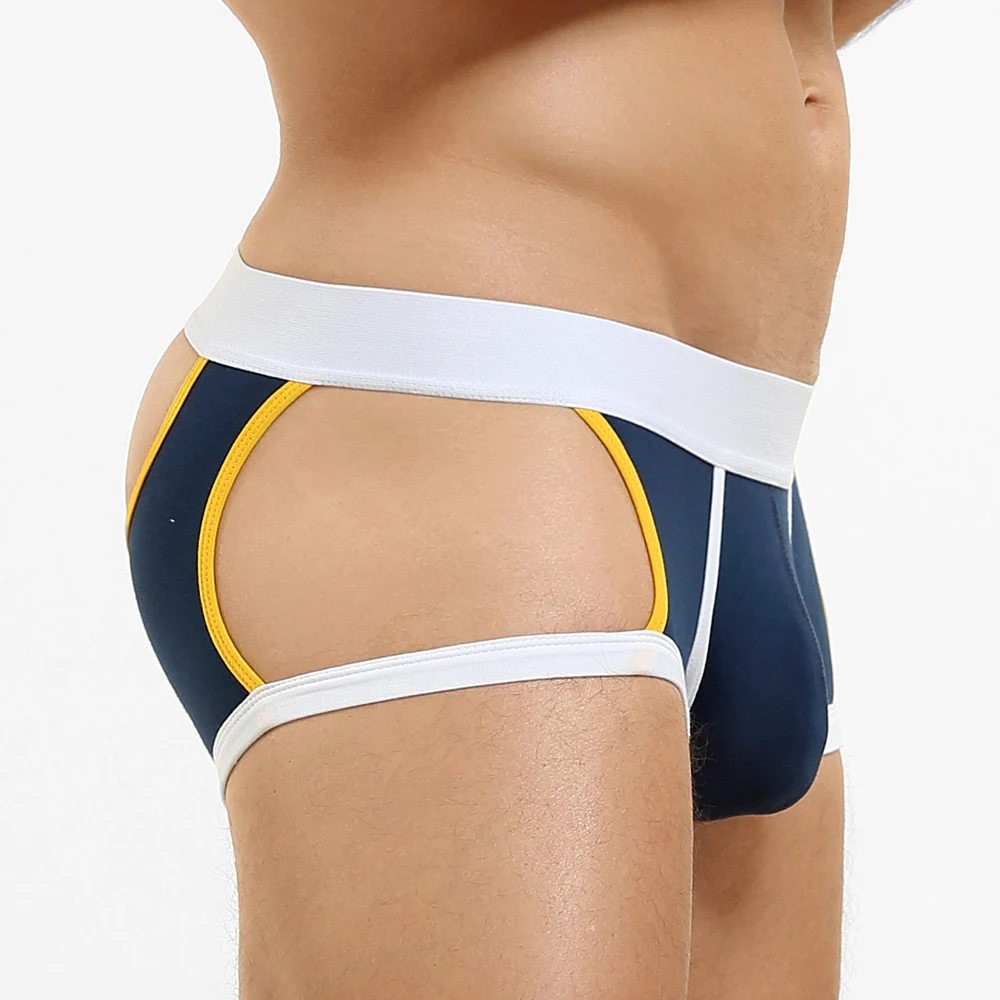 SEOBEAN New Arrivals Mens Underwear Boxers Sexy Hollow Buttocks Underpants Boxershorts Low-waist Panties Boxer for Man