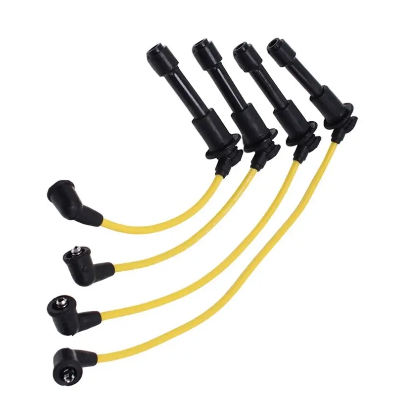 ABQB-For Mazda MX5 Mk1 Mk2 1990- 2005 Double Silicone HT Lead Kit 8Mm Powerspark Spark Plug Wires DKB139