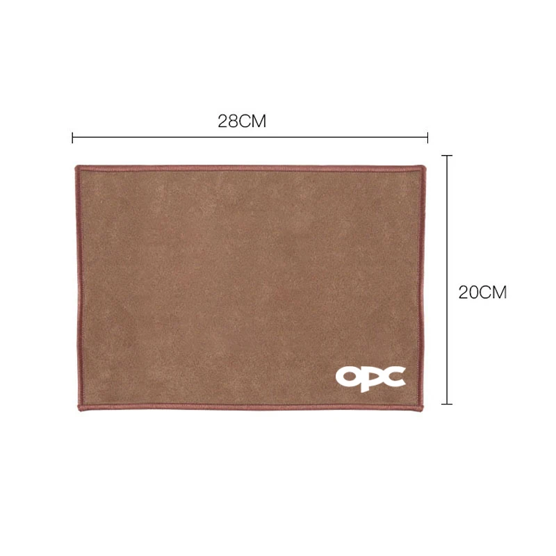 For Opel OPC Corsa D Astra Insignia Mokka Adam Combo Vauxhall Vectra H Suede Fleece Microfiber Towel Car Logo Cleaning Rag Cloth