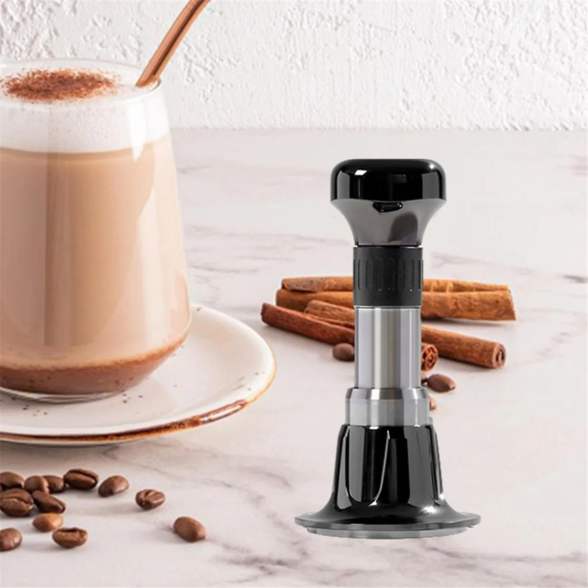 NEW Espresso Tamper Constant Force Impact Powder Thread Coffee Distributor Leveler Tool Coffee Hand Tool 58MM