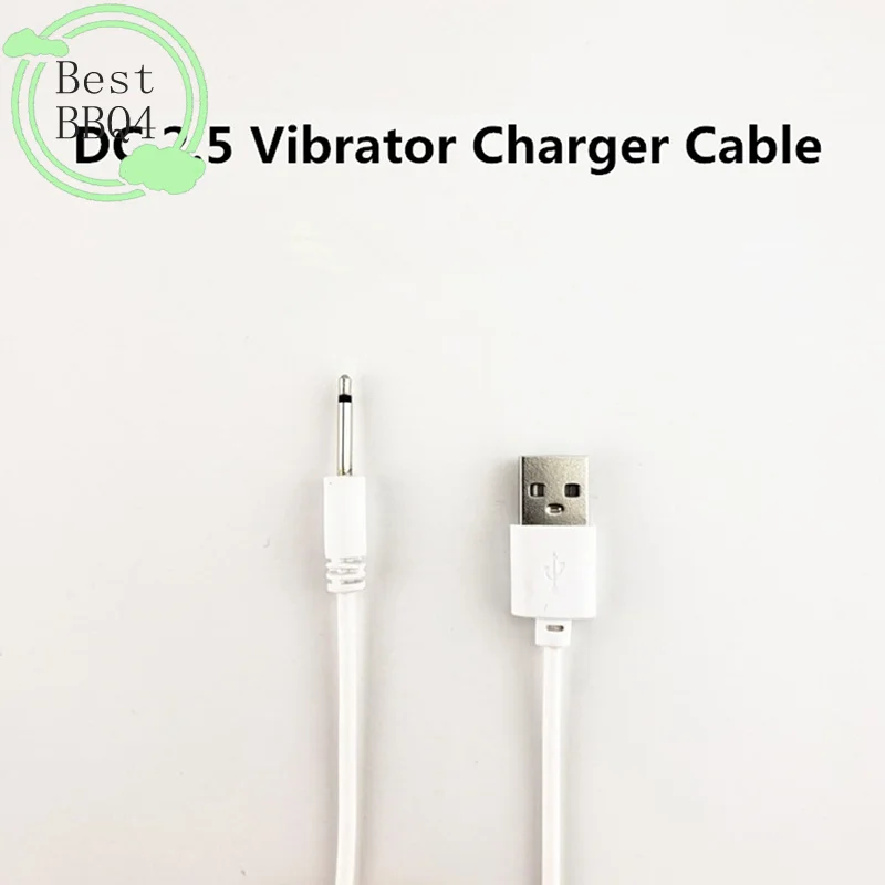 (BBQ4)USB DC 2.5 Vibrator Charger Cable Cord for Rechargeable Adult Toy Vibrator Massager Accessory USB Power Supply