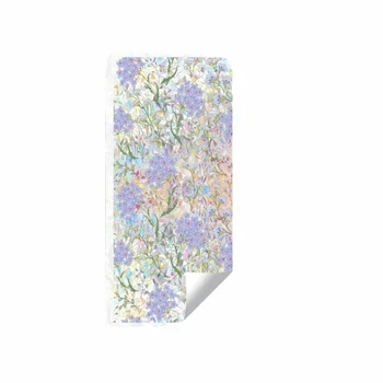 PVC Window Privacy Film Removable Translucent Static Stained Glass Cling Static Cling Film Floral Window Privacy Film