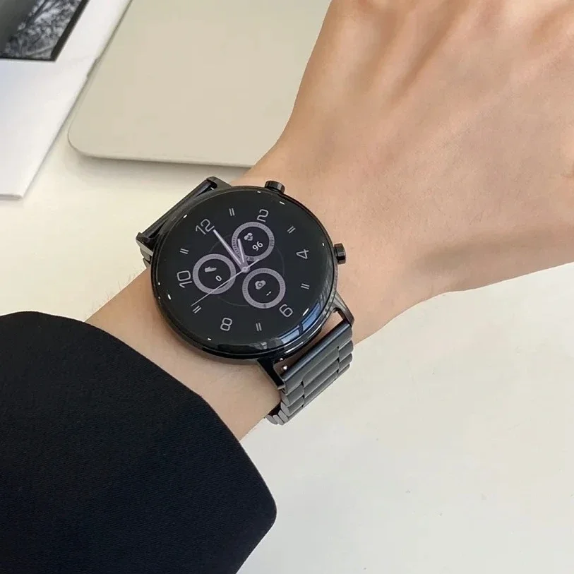 Per 22mm cinturino per orologio cinturino in acciaio inossidabile cinturino in metallo per Samsung Galaxy 3456 orologio 46/42mm Gear S3 Frontier uomo donna