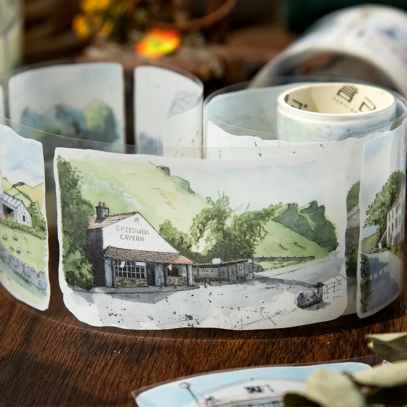 

10pcs DIY Decoration Adhesive Tapes Japanese Houses and Seasons Washi Tapes Masking Tapes stickers stationery