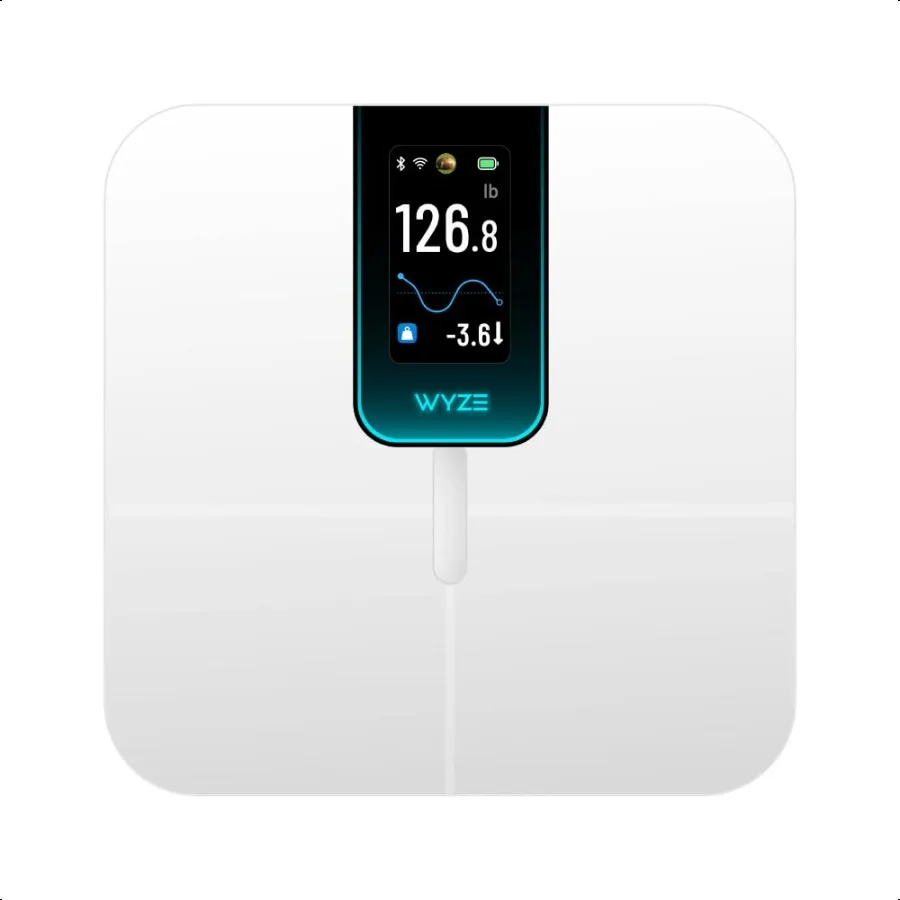 

Smart Scale Ultra with 4.3 Color Display Digital Scale for Body Weight BMI Muscle Mass Heart Rate Monitor WiFi Bluetooth Weight