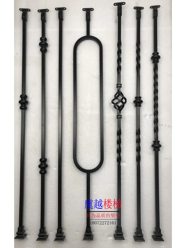 14 square modern simple best-selling wrought iron handrail column guardrail handrail stair railing factory direct sales