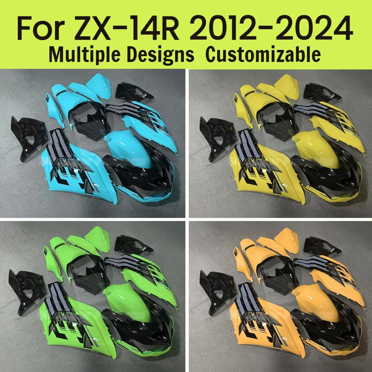 Injection Fairing Set ZX 14R 2012-2024 Complete Body Plastic Kit Covers Fairings for Kawasaki ZX14R 12-24