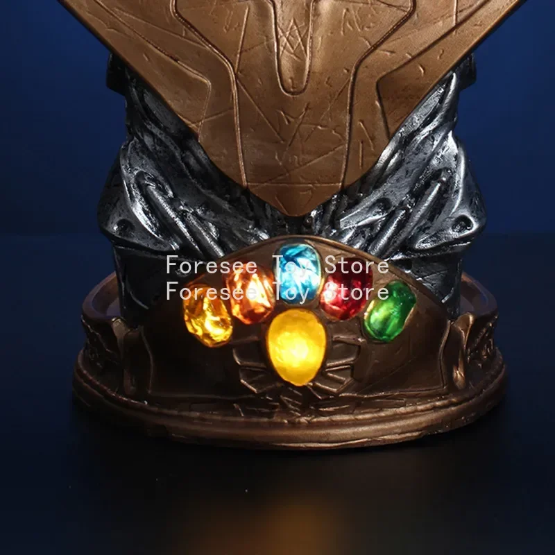 Nieuwe 39 cm De Avengers Thanos Grote Hars Buste Sculptuur Model Schurk Figuur Desktop Ornament Decoraties Beste Cadeau voor Kinderen