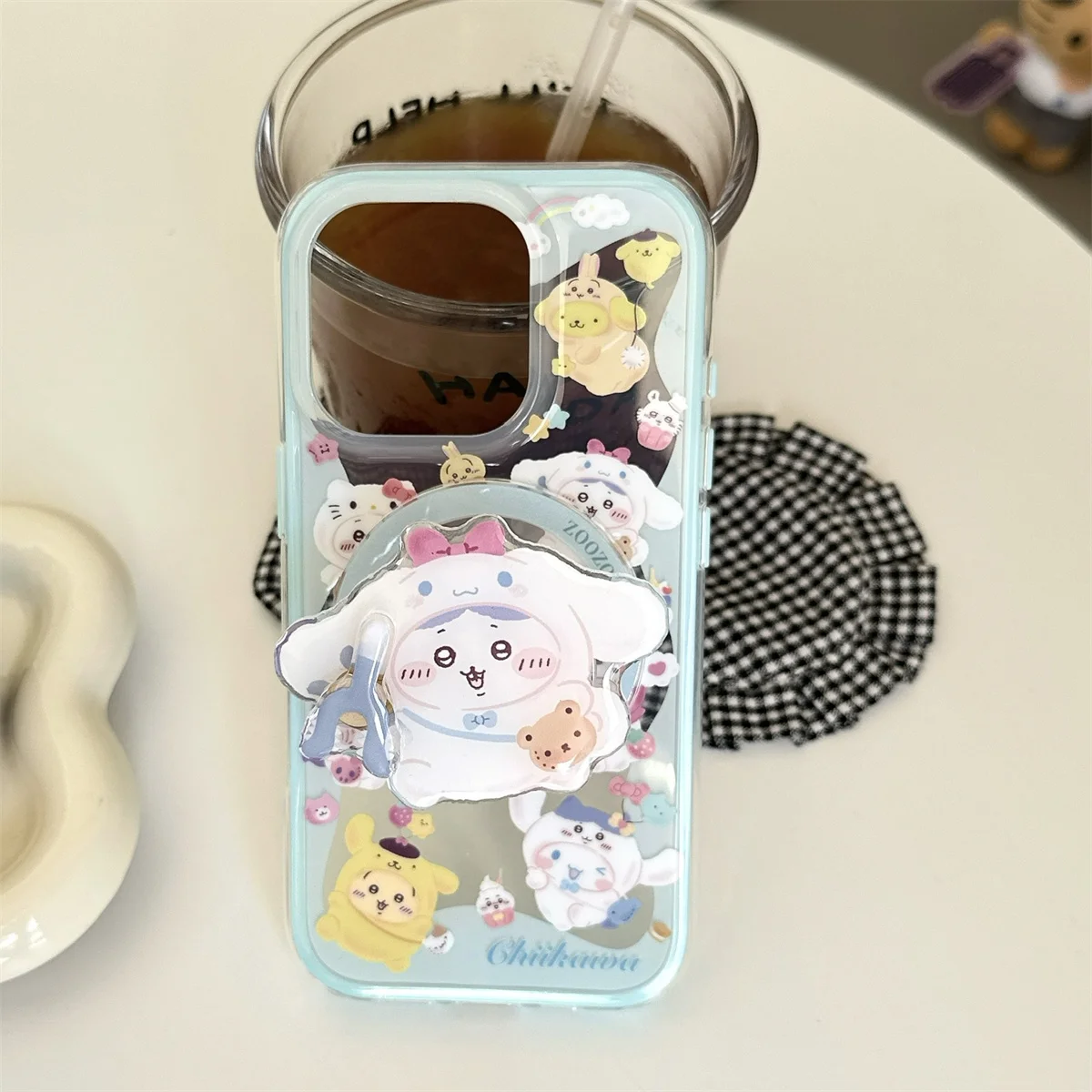 

New HelloKitty Anti-fall Lovely Cover Funda Luxury Stylish INS Korean Cute Shockproof Phone Case For iPhone 16 15 14 13 Pro Max