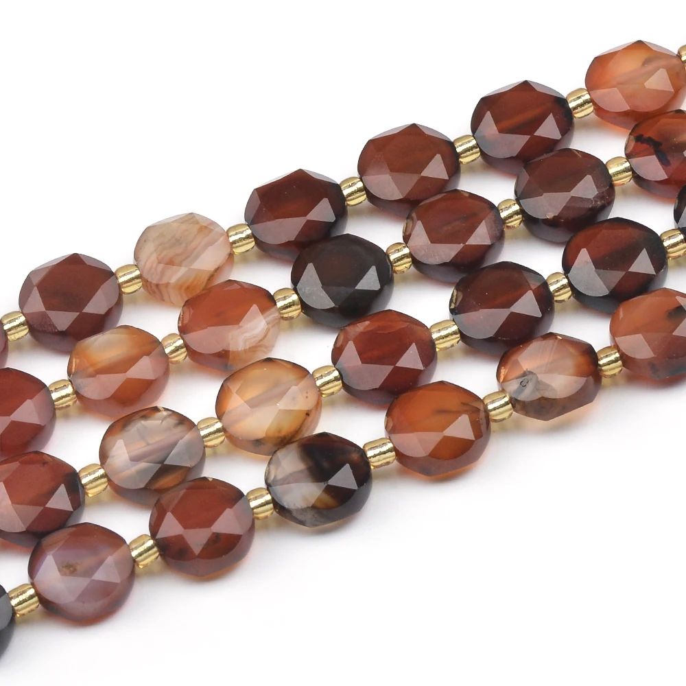 Natural White Crazy Lace Agate，Natural Color Carnelian，Black Obsidian，Ocean Jasper ,African BloodstoneDIY bracelet necklace