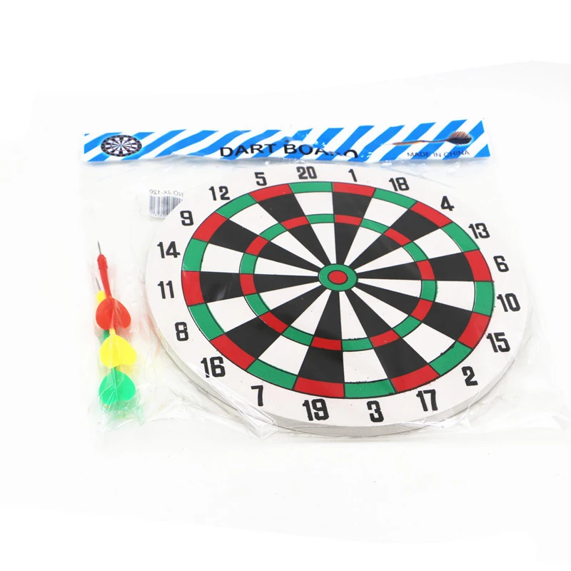 Diameter 29.5 Cm Darts Target With 3 Darts Wall Mounted Two Sides Double-Use Thick Foam Toy Dart Board Game Office Outdoors Game