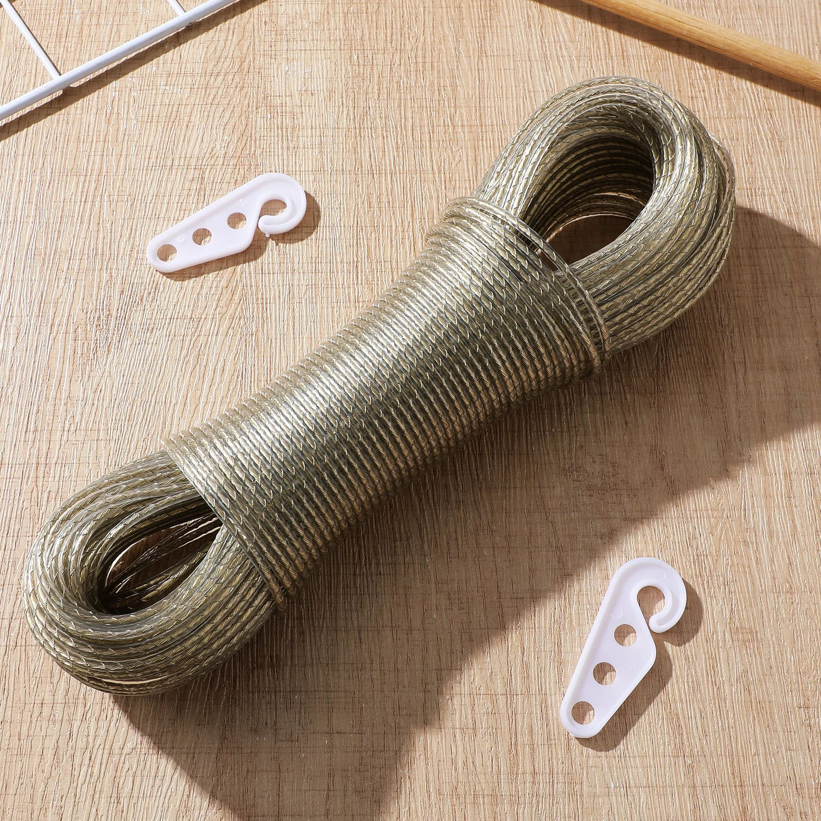 

Anti-Skid Heavy Duty Clothesline 50m Windproof Non-Slip Outdoor Indoor Drying Rope for Travel Camping Laundry Washing Line 50m