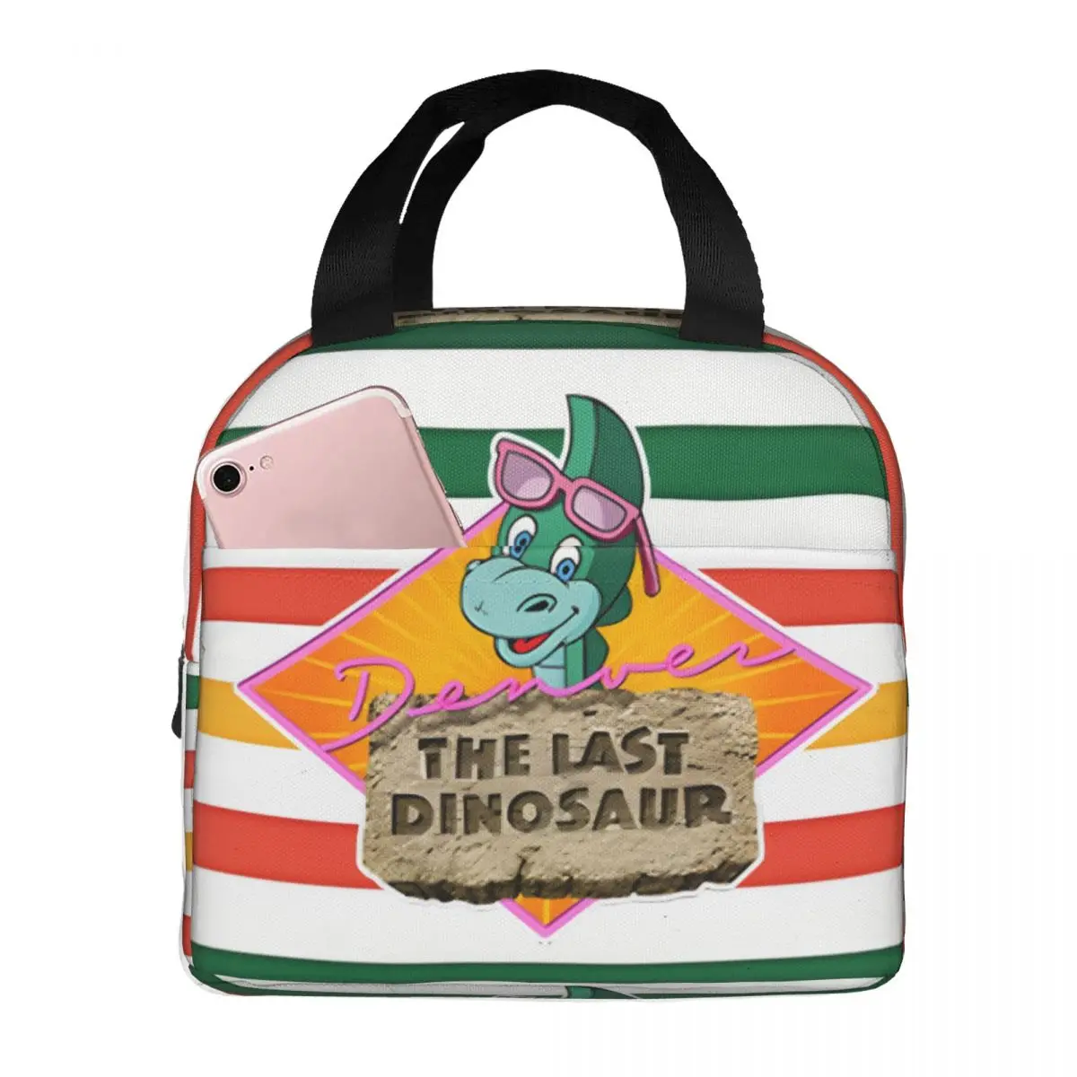 For Outdoor Denver The Last Dinosaur Sticker Multifunction Breakfast Denver the last dinosaur Bento Box Office Workers Food Bags