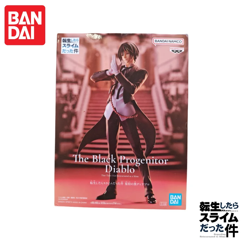 Em estoque, Bandai, genuíno, reencarnação em slime, preto original, presente de coleção de bonecos de ação de Diapolo