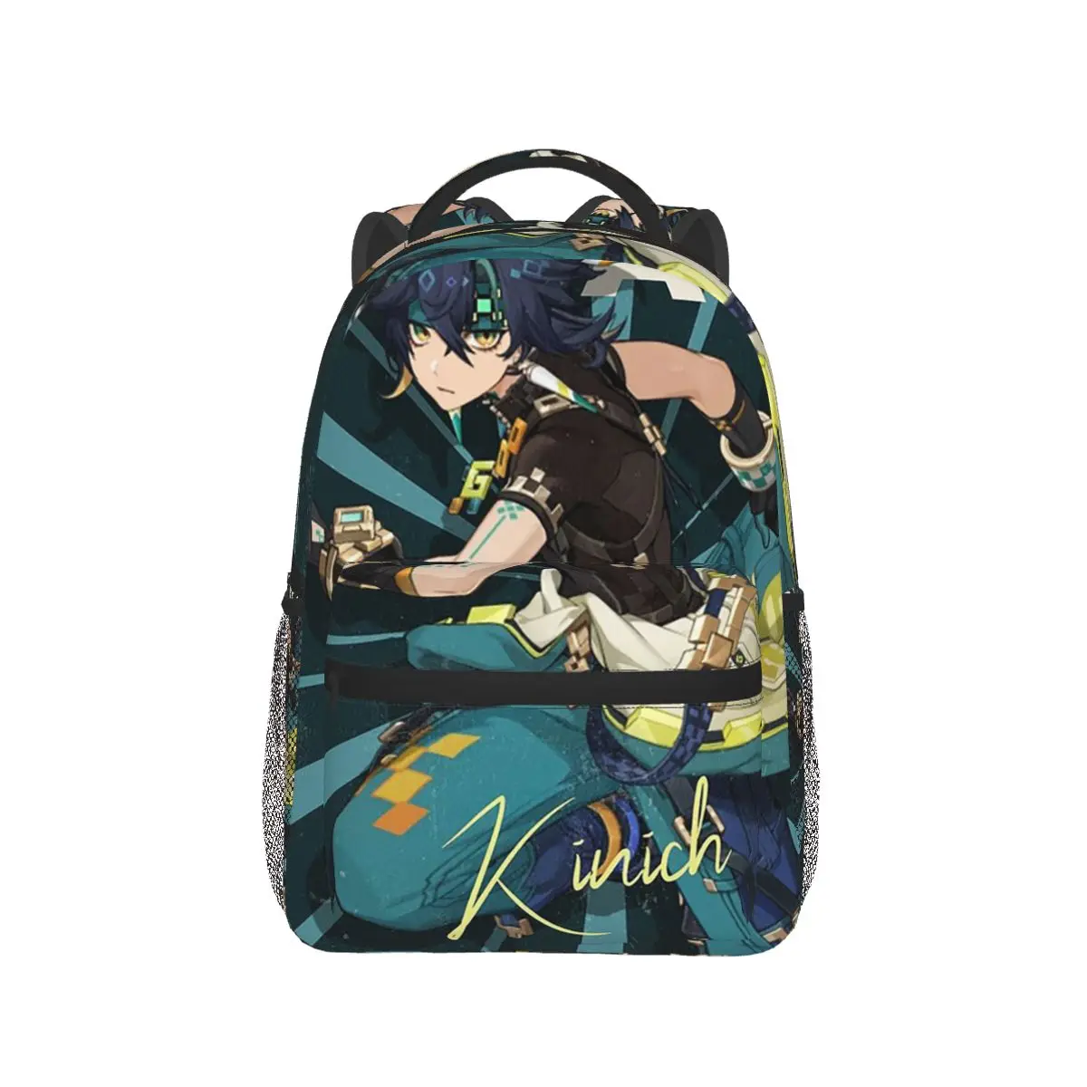 Kinich Sunblast Genshin Impact กระเป๋าเป้สะพายหลังชายหญิง Bookbag นักเรียนโรงเรียนกระเป๋าเดินทาง Rucksack กระเป๋าสะพายขนาดใหญ่ความจุ