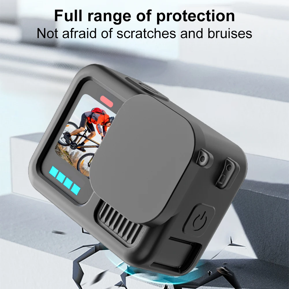 Silicone Case with Lens Cover & Lanyard Protective Housing Anti-Scratch Camera Protector for GoPro 13 Accessories