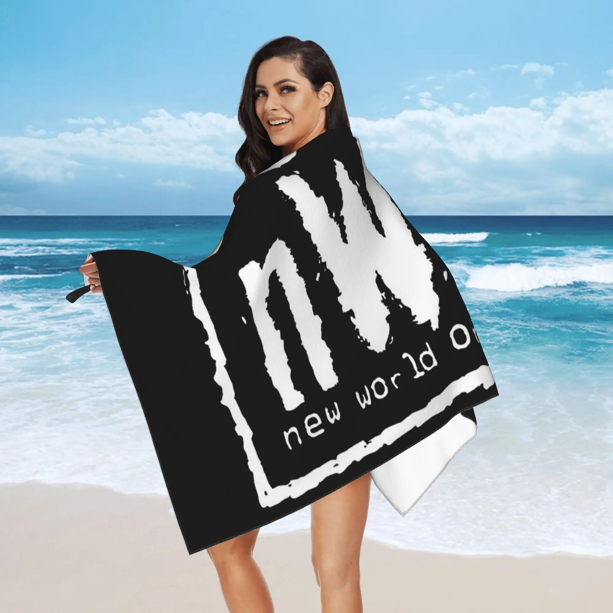 NWO New World Order Wrestling Beach Towel Soft Microfiber Quick Dry Absorbent Quick Towels For Pool