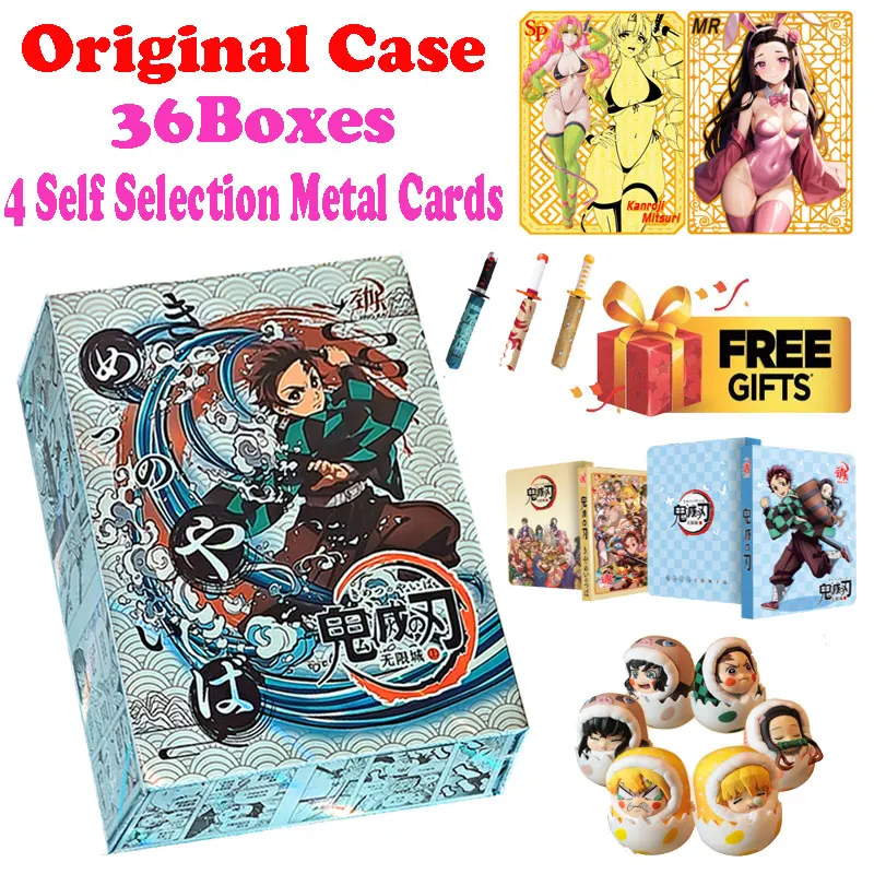 

2024 Newest Case Wholesale Price Demon Slayer Shinobu Japanese Anime Trading Mitsuri Tanjiro CCG TCG Hobbies Gift