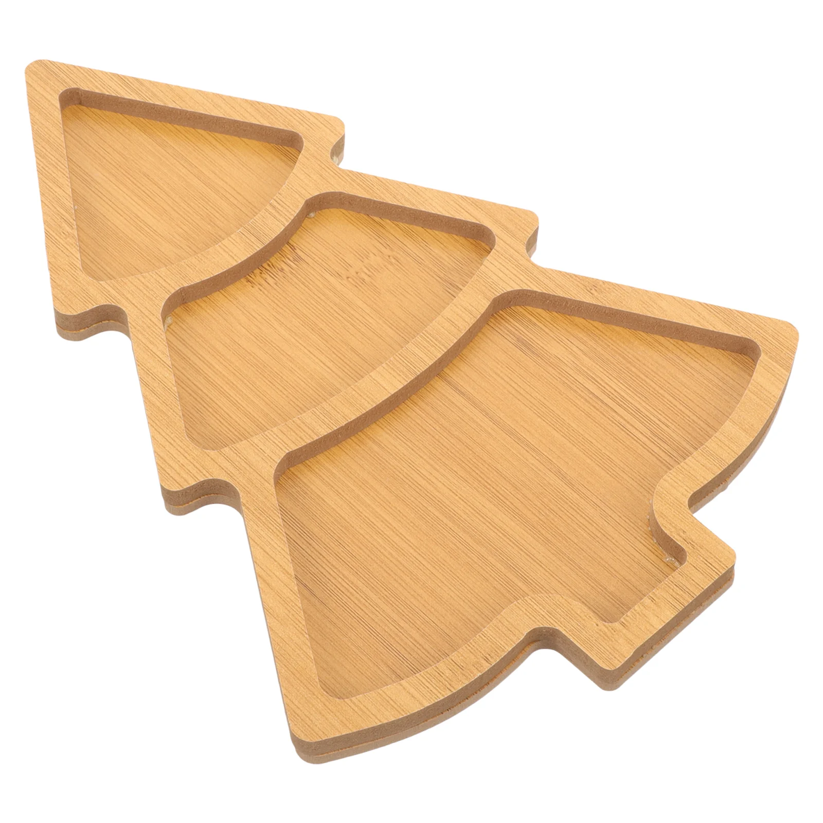 

Christmas Tree Tray Wooden Food Plate Dessert Plates Table Decor Dinner Nuts Santa Serving Dish Creative Shaped Cheese