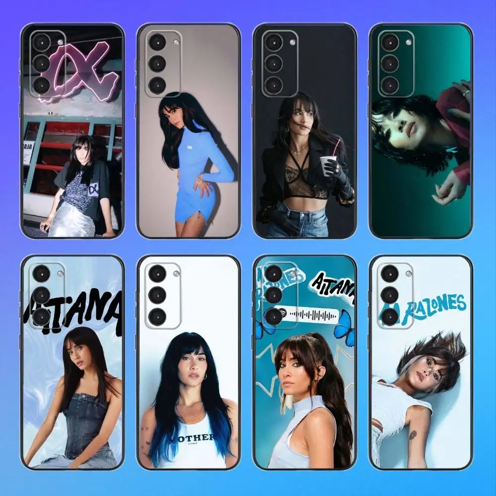 

Singer A-Aitana Alpha Phone Case For Samsung Galaxy A73,A72,A71,A70,A53,A52,A51,Others Soft Black Cover