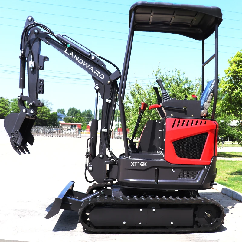 Best Price Hydraulic 1.2Ton Small Digger Diesel/Gasoline Engine Mini Excavator 1.6Ton Construction Machinery For Customized Sale