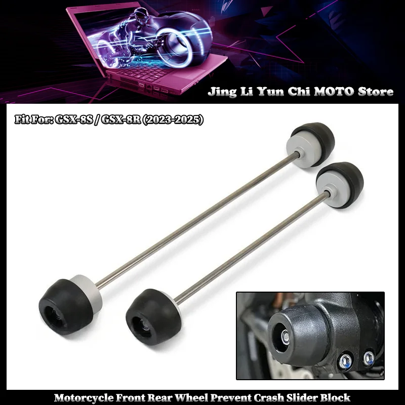 

Fit For SUZUKI GSX8S GSX8R GSX-8S GSX-8R GSX8 S / R 2023-2025 Motorcycle Accessories Front Rear Wheel Fork Axle Crash Protector