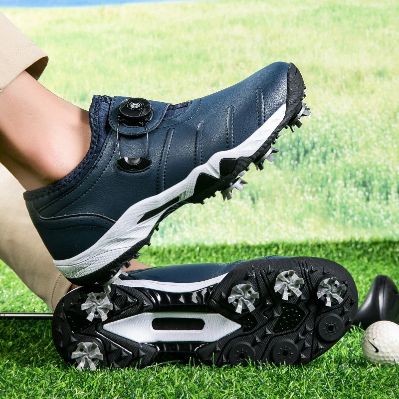 Chaussures de golf professionnelles pour hommes, chaussures d'entraînement confortables, chaussures de sport de plein air imperméables et respirantes pour hommes, 2024