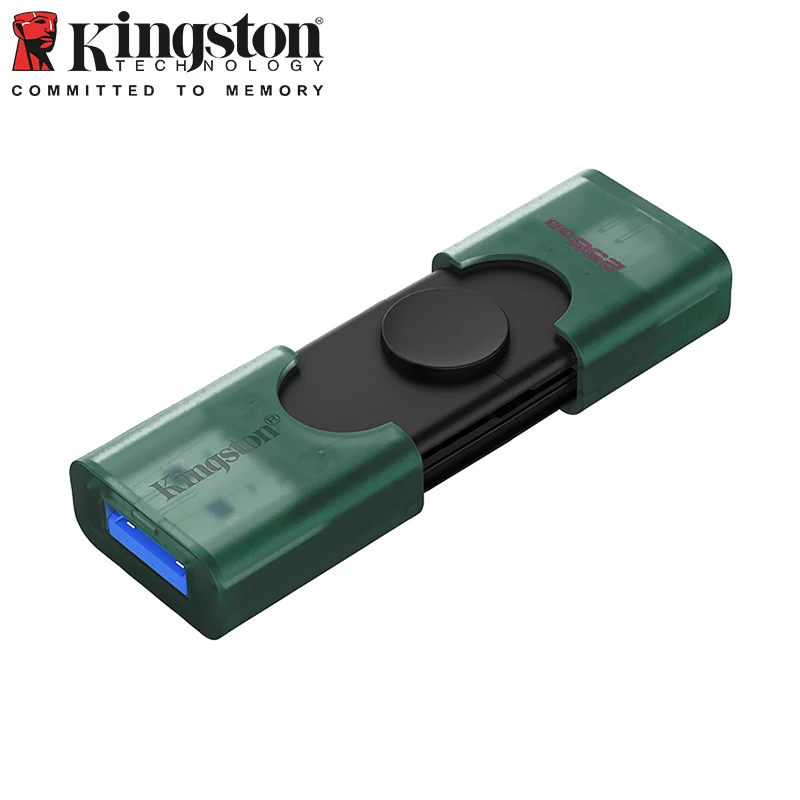 Unidad Flash USB Kingston DataTraveler Duo de 128 GB y 256 GB, USB 3.2 Tipo C y USB-A, Pendrive Original para iPhone 15 y Teléfonos Inteligentes