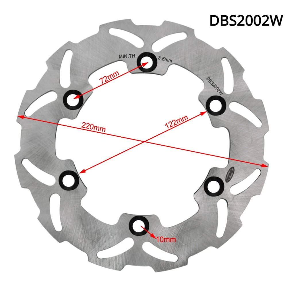 TD[RO Universal Motorcycle Rear Brake Disc Rotor Fit Honda CR125R 87 92 CR250R 87 CR 500 R Brake Rotors