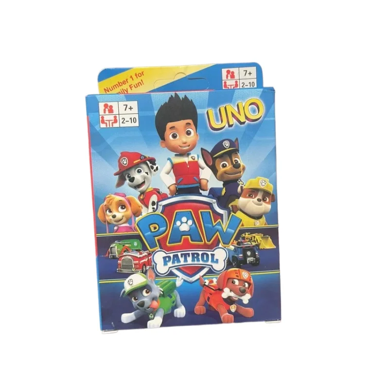 

PAW Patrol UNO Solitaire Ryder Archie Cartoon Characters Entertainment Board Games Super Fun Poker Children's Toys Gifts