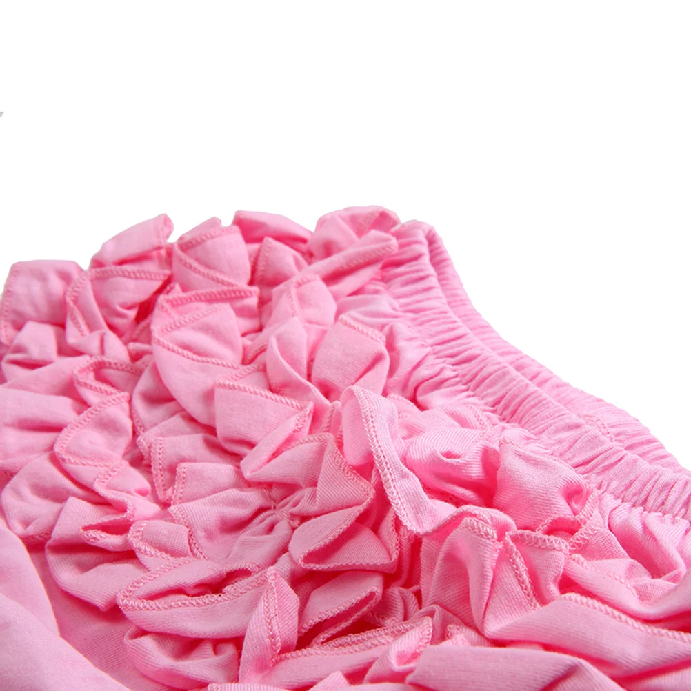 

Baby Girl Pink Size Cotton Diaper Cover Panties Lace Ruffle Breathable Bloomers Soft Comfortable Baby Girl Pants