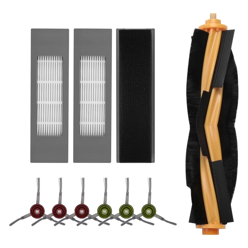 Ecovacs,deebot,ozmo,t8,t9,t8,aivi,掃除機アクセサリーに適したエッジフィルター付きローラーブラシ