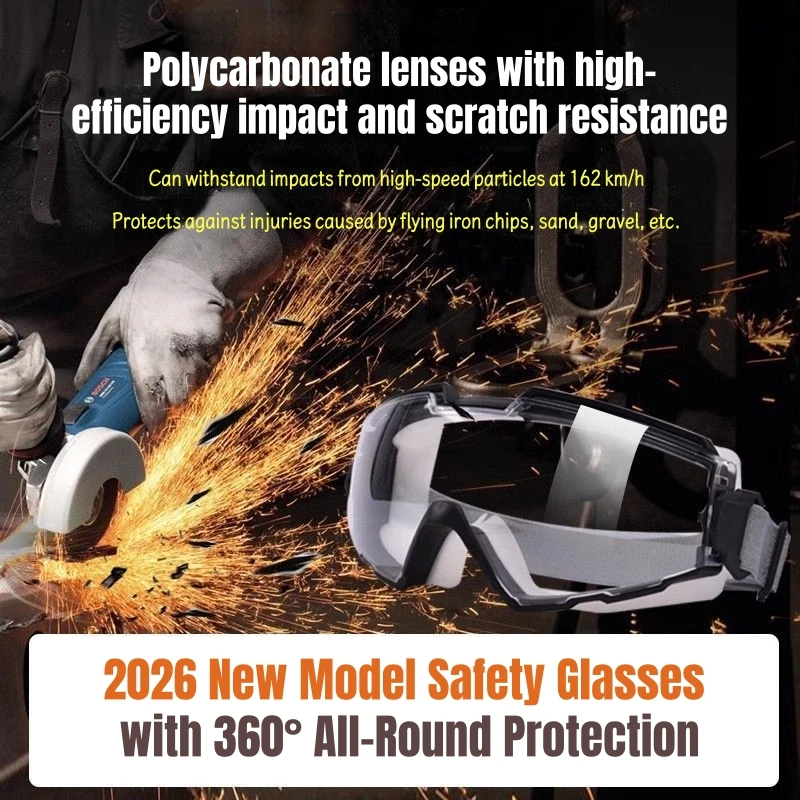 

Промышленные защитные очки. Противотуманные пылезащитные защитные очки с защитой от брызг для шлифовки, сверления, резки, улицы и химикатов.