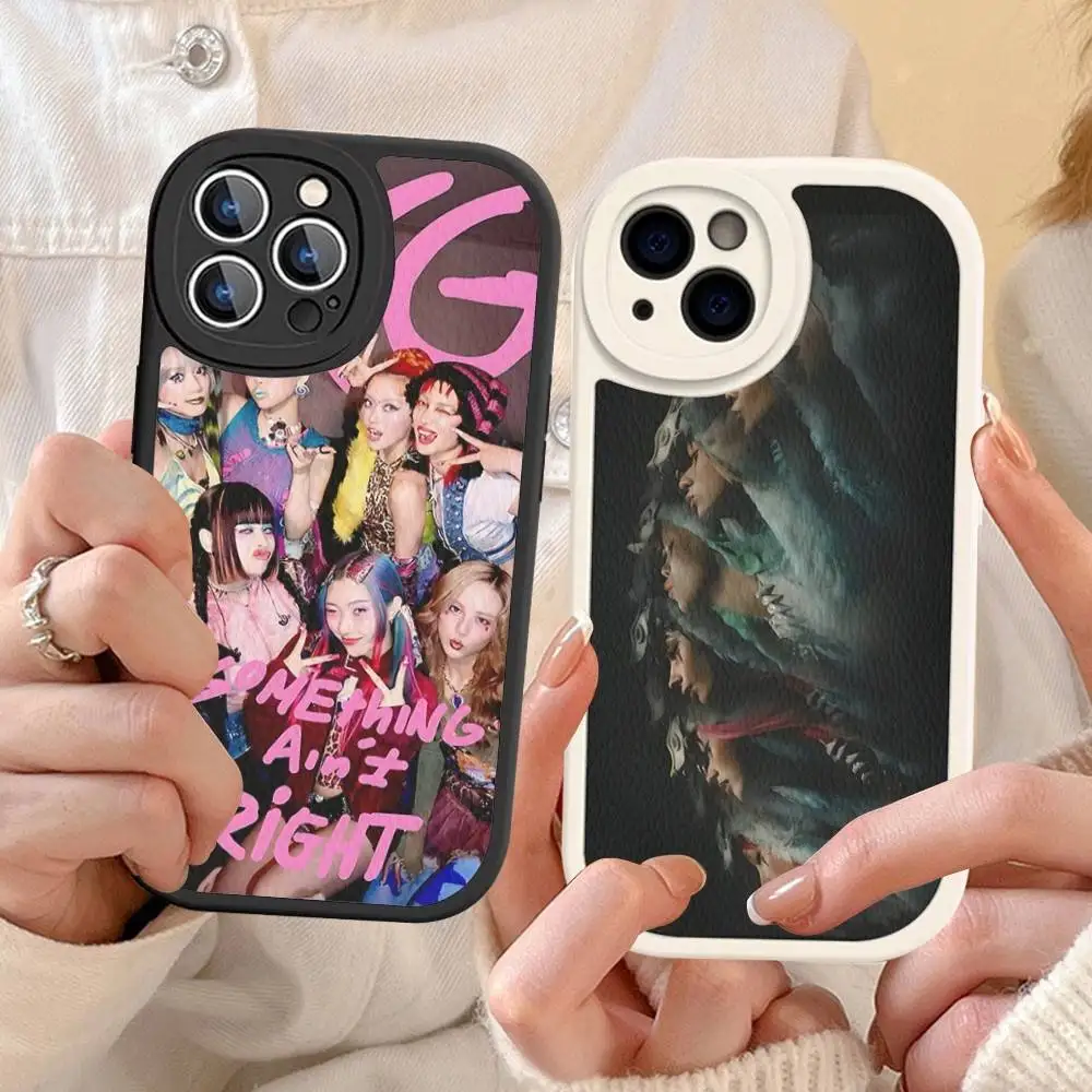 

Kpop XG Girl Group Phone Case For IPhone 16 15 14 13 12 11 Pro Max Plus Leather Shockproof Cover