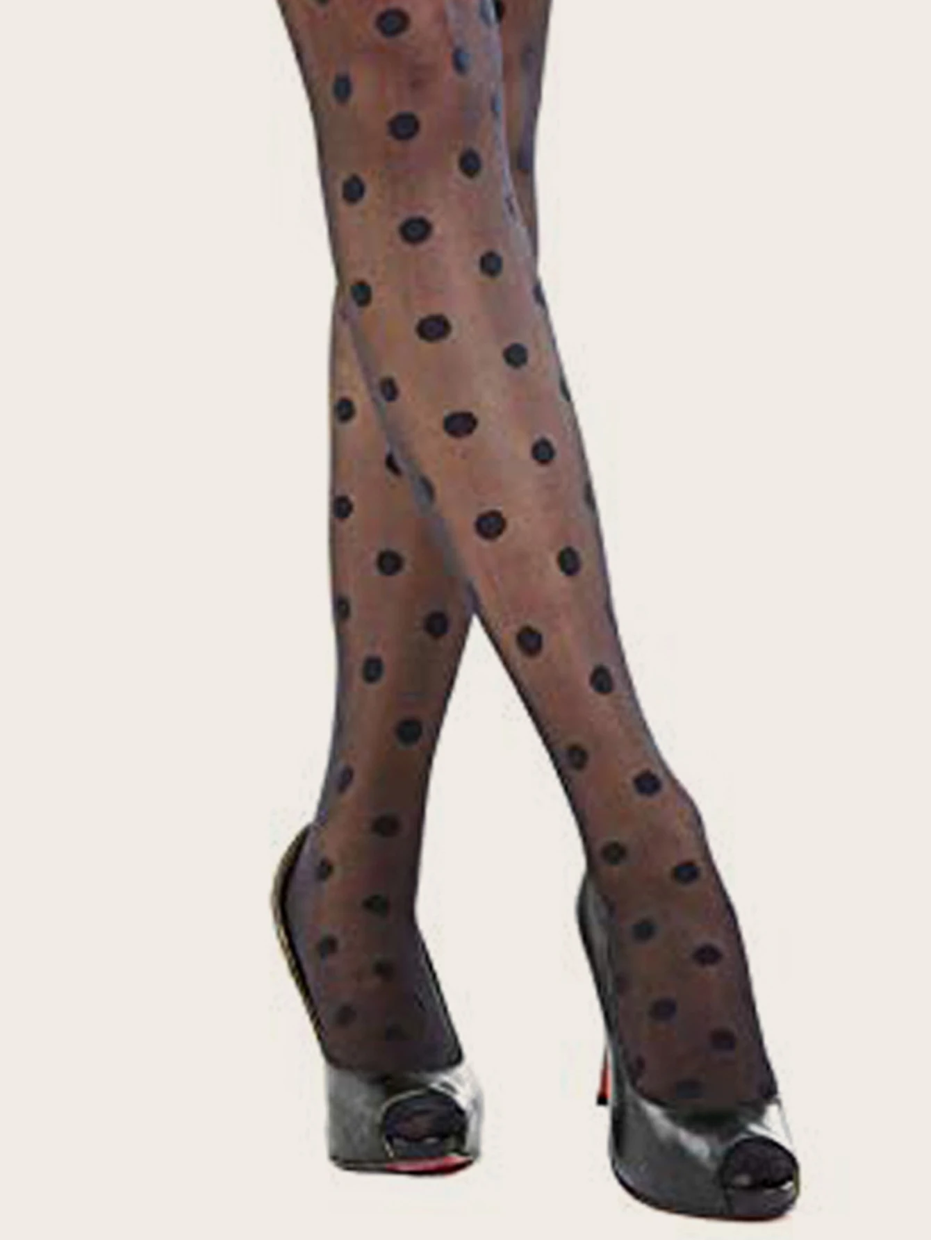 3 Pairs/Lot Polka Dot Print Stocking Women Sexy Tights Seamless Pantyhose Nylon Female Ladies Silk Tights