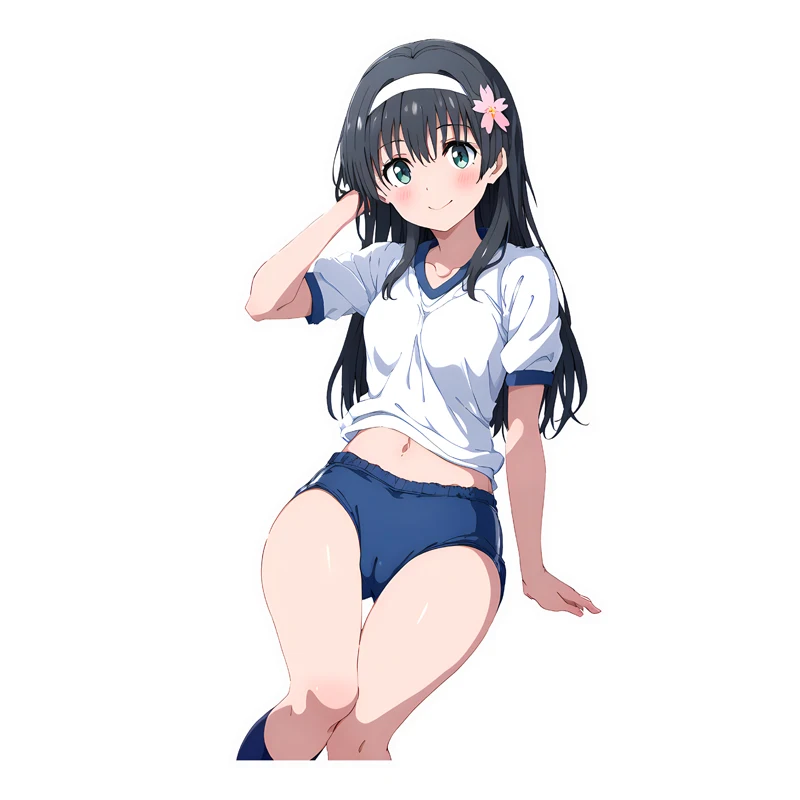 

Cute Anime Girl Car Sticker, Vinyl Cartoon Decal, Self-Adhesive for Glass Surfaces, Auto Decoration for Trunk ,Bumper ,Door