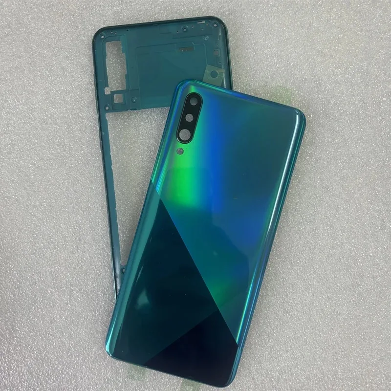 

Для Samsung Galaxy A30S A307 средняя рамка рамка аккумулятора задняя крышка задний корпус чехол с объективом рамки камеры